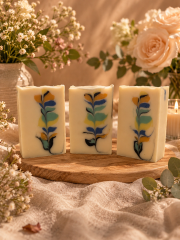 Feather Swirl Artisan Handmade Soap