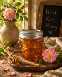Fabulous Wild Nootka Rose Honey