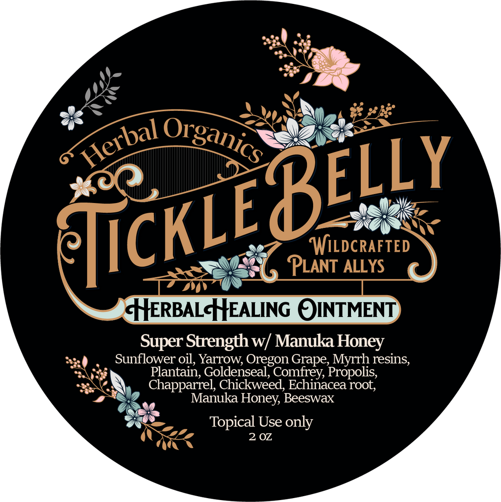 Super strength HERBAL OINTMENT with Manuka Honey Ticklebelly Herbal